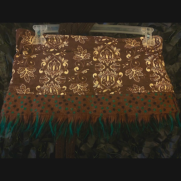 Vtg 2012 WEAR 4 WAYS!! Burner chìc Monster Festival skirt with furry bottom!! - Picture 4 of 6